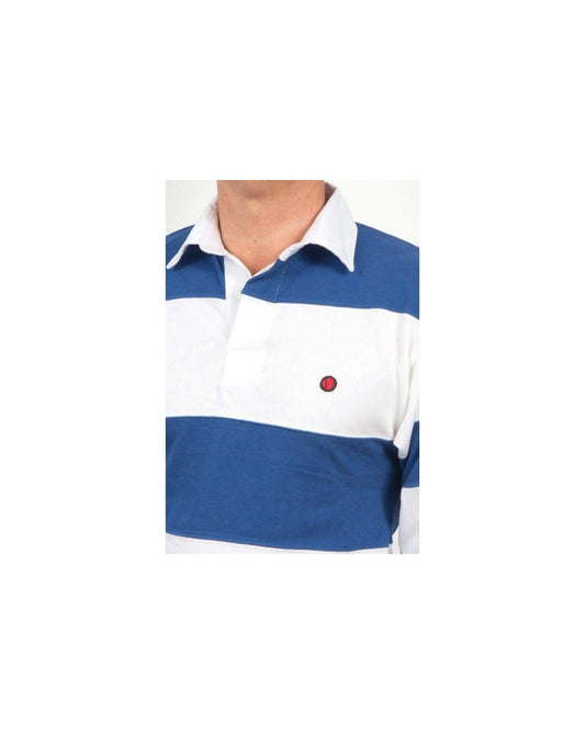 80s Casuals 80s Casuals Treviso Rugby Shirt Weiß/Königsblau