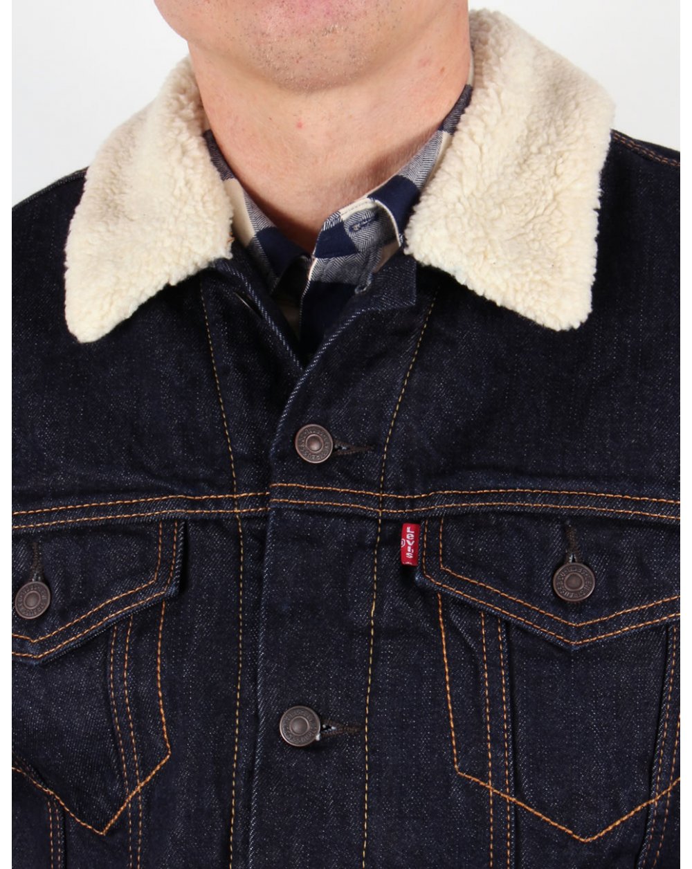 Levis Dark Denim Trucker Jacket