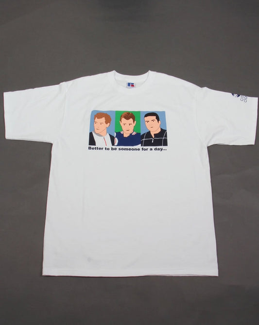 80s Casual Classics 80er Casual Classics Business Trio T-Shirt Weiß