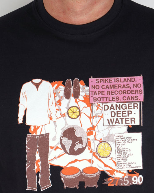 80s Casuals 80s Casuals Spike Island T-Shirt Marineblau