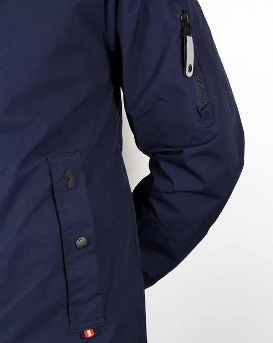Luke Luke Nation Lange Jacke, Marineblau