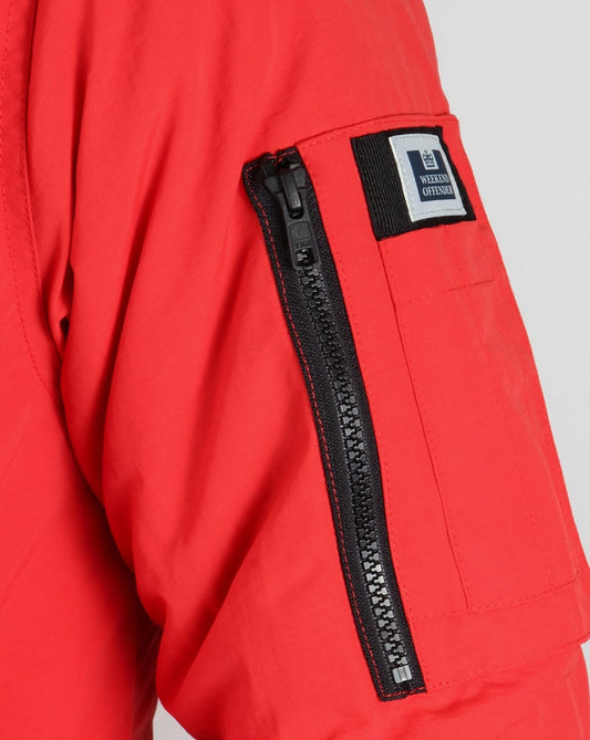 Weekend Offender Weekend Offender Pelz-Bomberjacke Rot