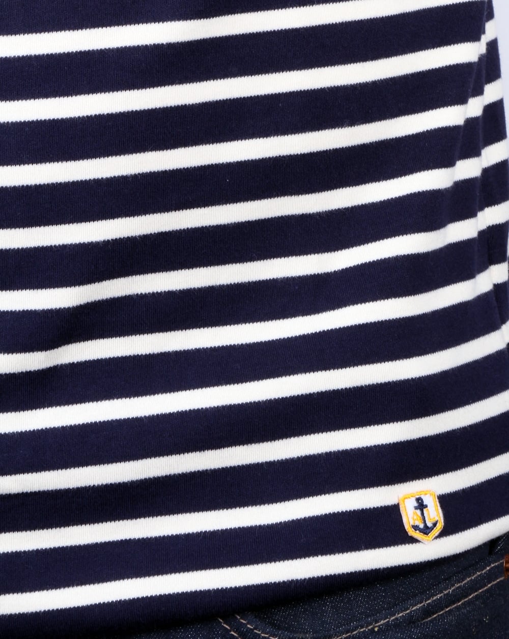 Armor-lux Mariniere L/s Striped T-shirt Navy/ecru