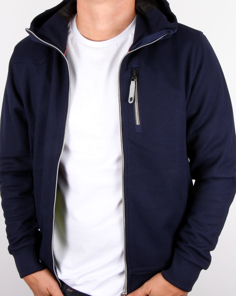 Luke Solid Ground Hoodie Navy