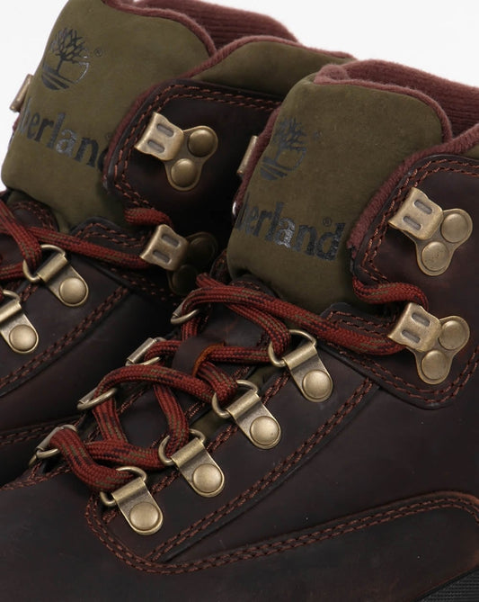 Timberland Timberland Euro Leder Wanderstiefel Braun Glatt