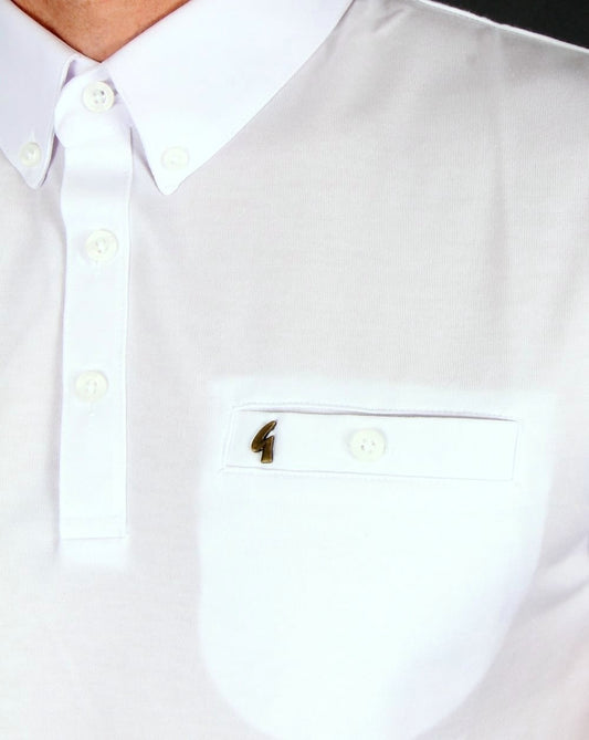 Gabicci Vintage Gabicci Vintage Poloshirt Weiß