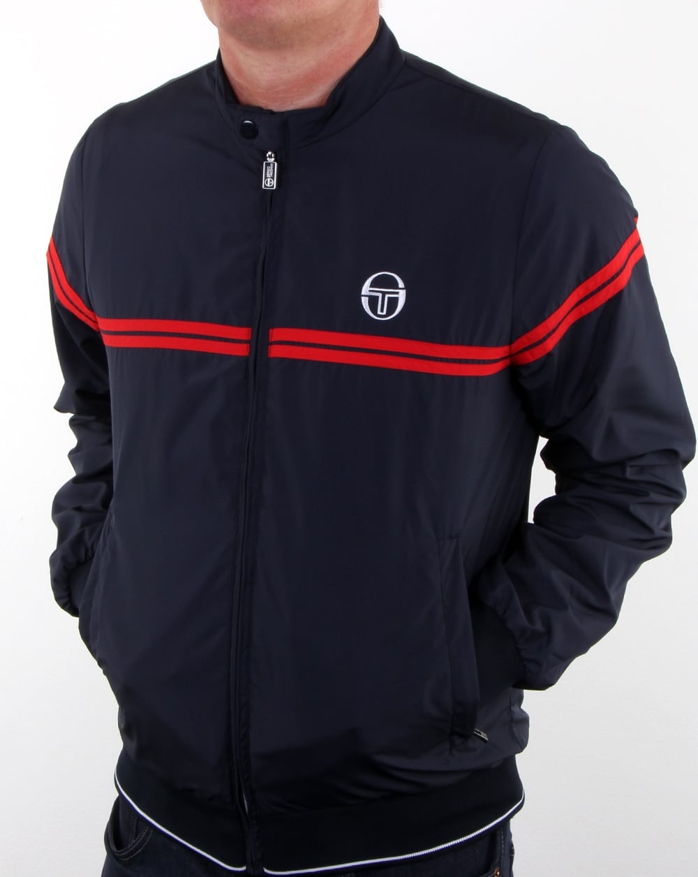 Sergio Tacchini Supermac Jacke Marineblau/Rot