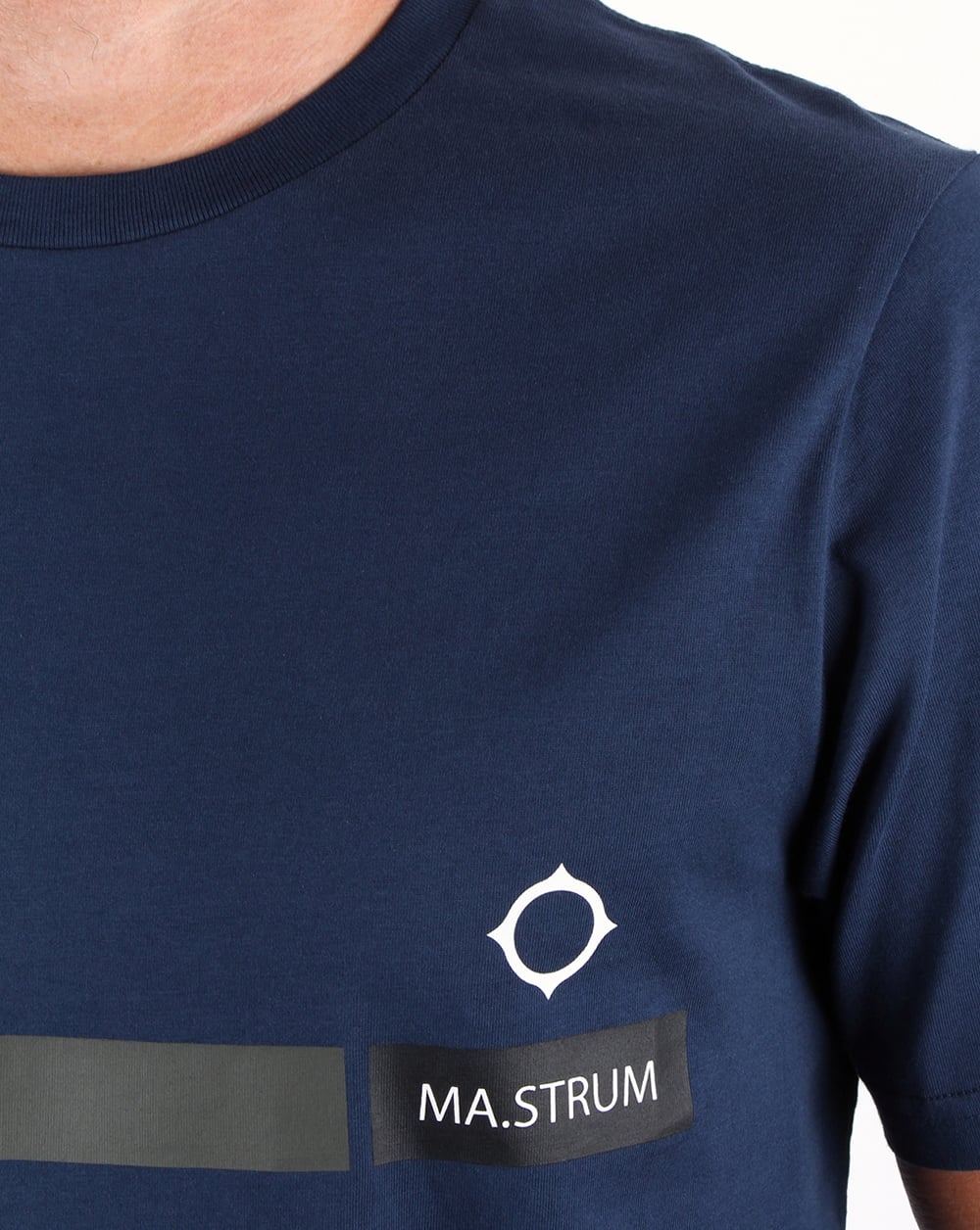 Ma.strum Ymer Graphic Tee Dress Blue