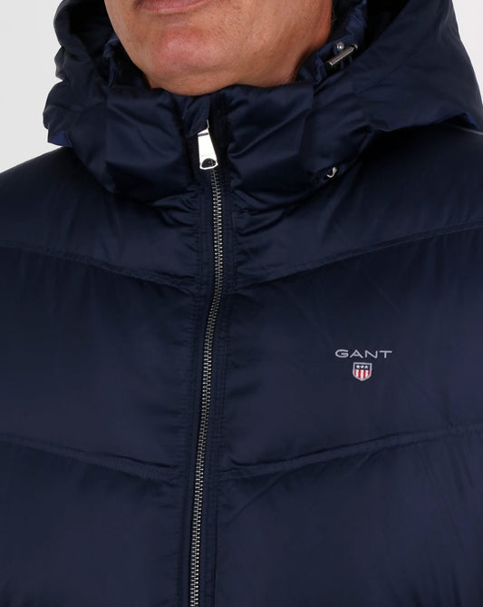 Gant Gant Daunengefüllte Wattierte Jacke Marineblau