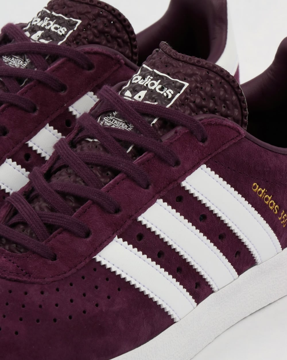 Adidas 350 Sneakers Dunkelpflaume/Weiß