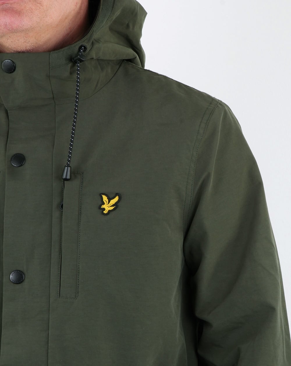 Lyle And Scott Microfleece-Parka Blattgrün