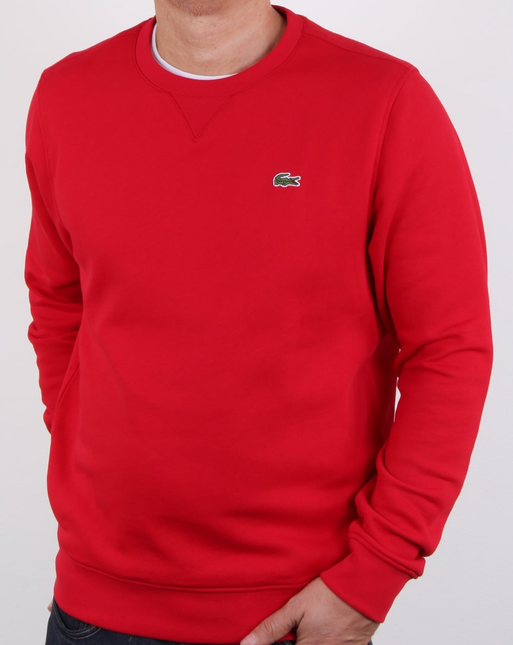 Lacoste Crew Neck Sweatshirt Red