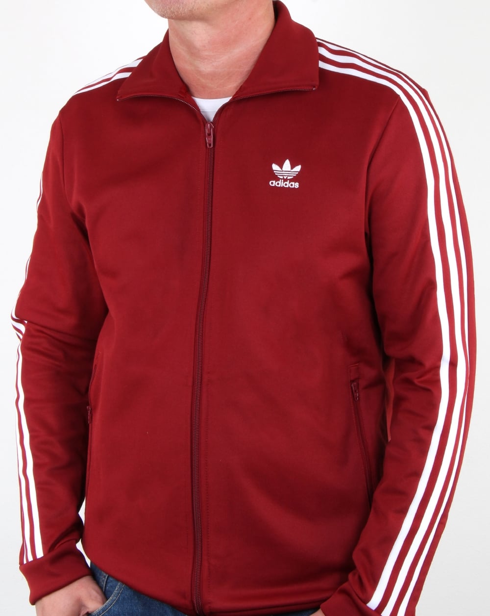Adidas Originals Beckenbauer Track Top Rust Red