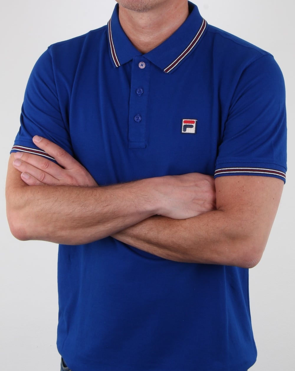 Fila Vintage Matcho 4 Polo Shirt Royal Blue