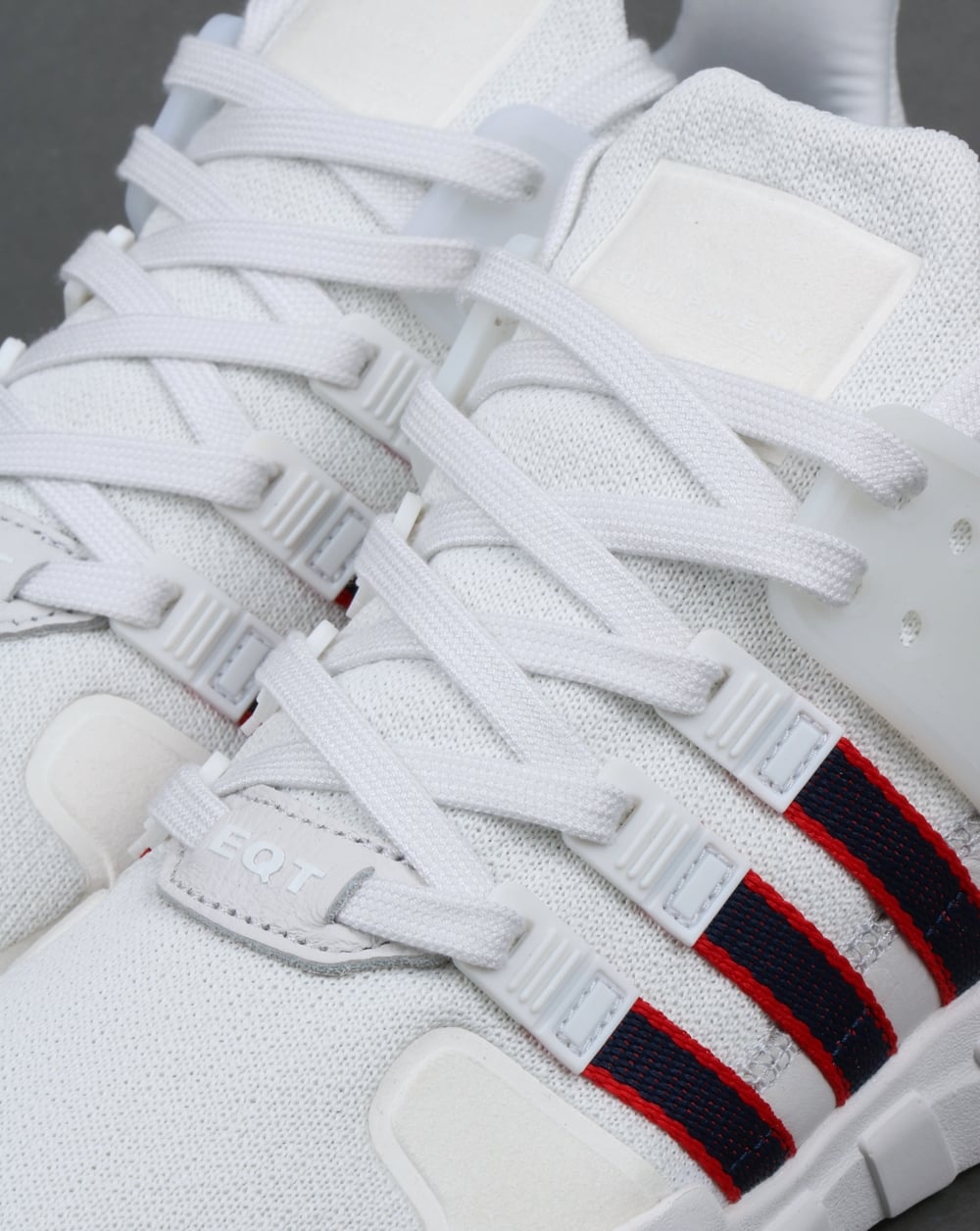 Adidas EQT Support ADV Trainers Crystal White/Navy/Scarlet