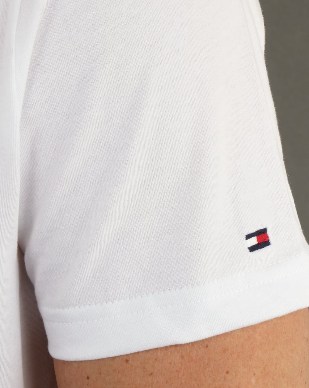 Tommy Hilfiger Text Logo T Shirt White