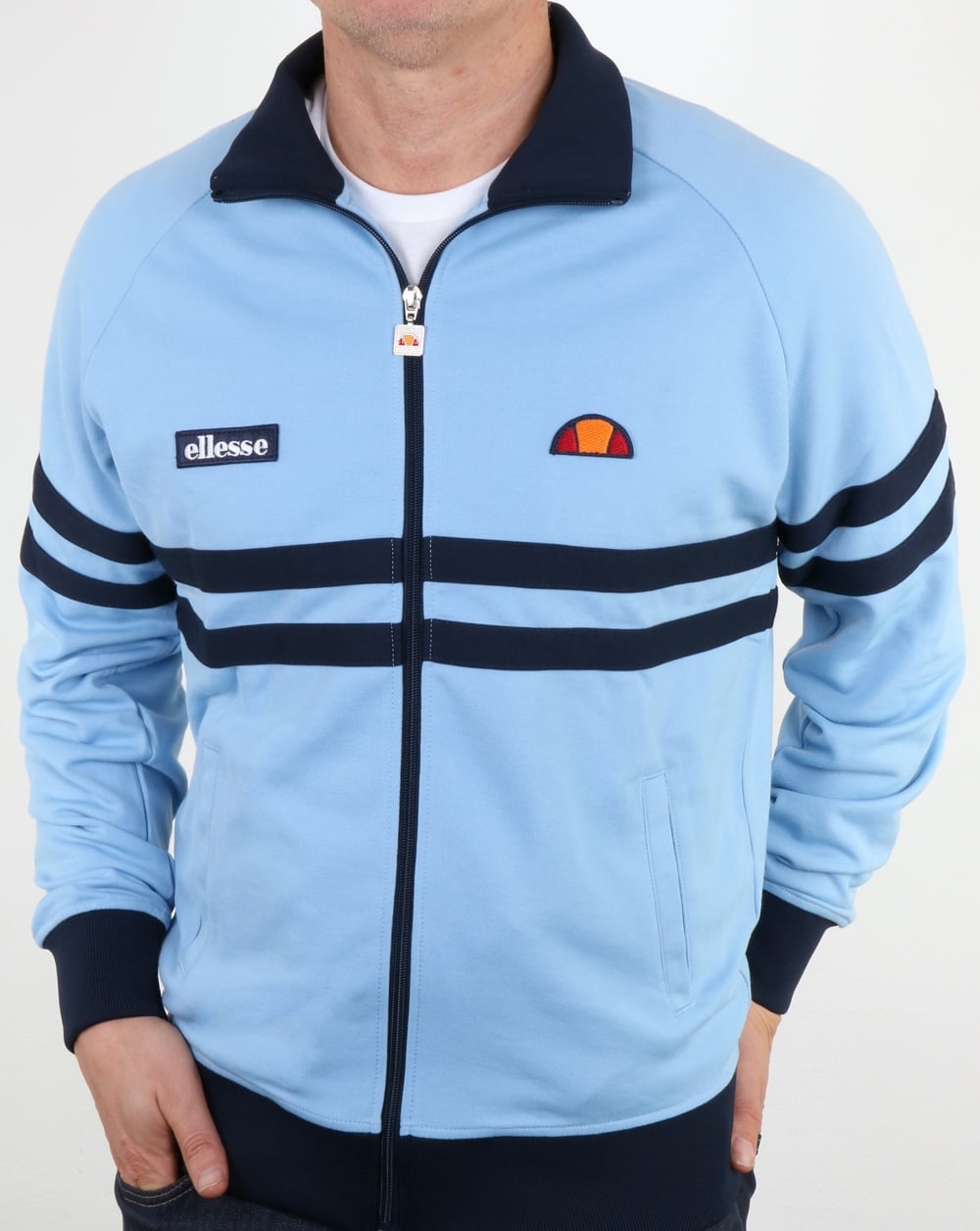 Ellesse Rimini Track Top Sky Blue/Navy