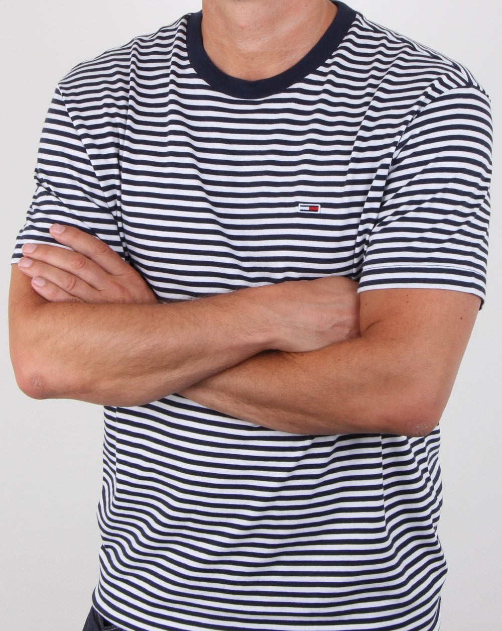 Tommy Hilfiger Stripe Tee Navy Blue