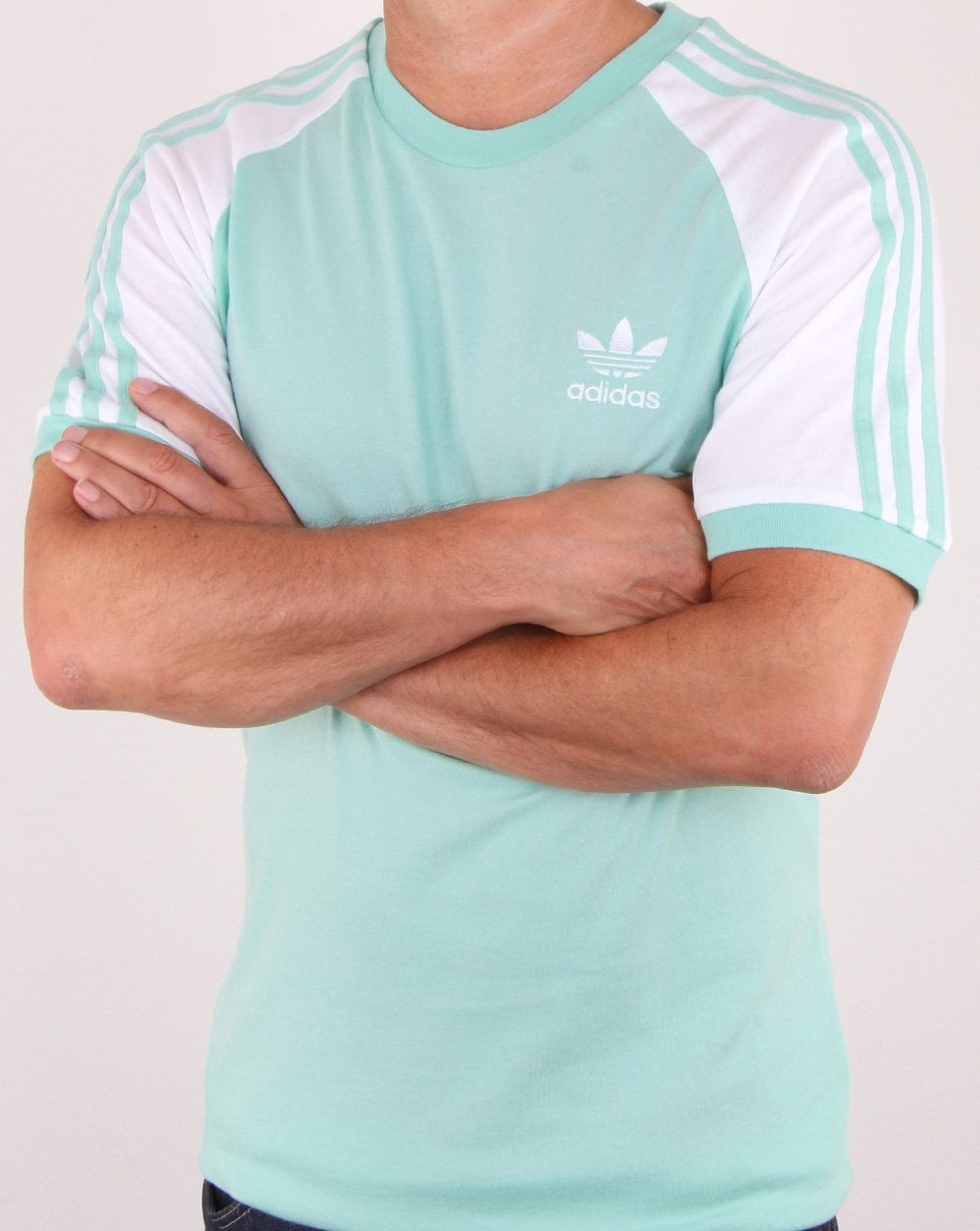 Adidas Originals 3 Stripes T Shirt Clear Mint