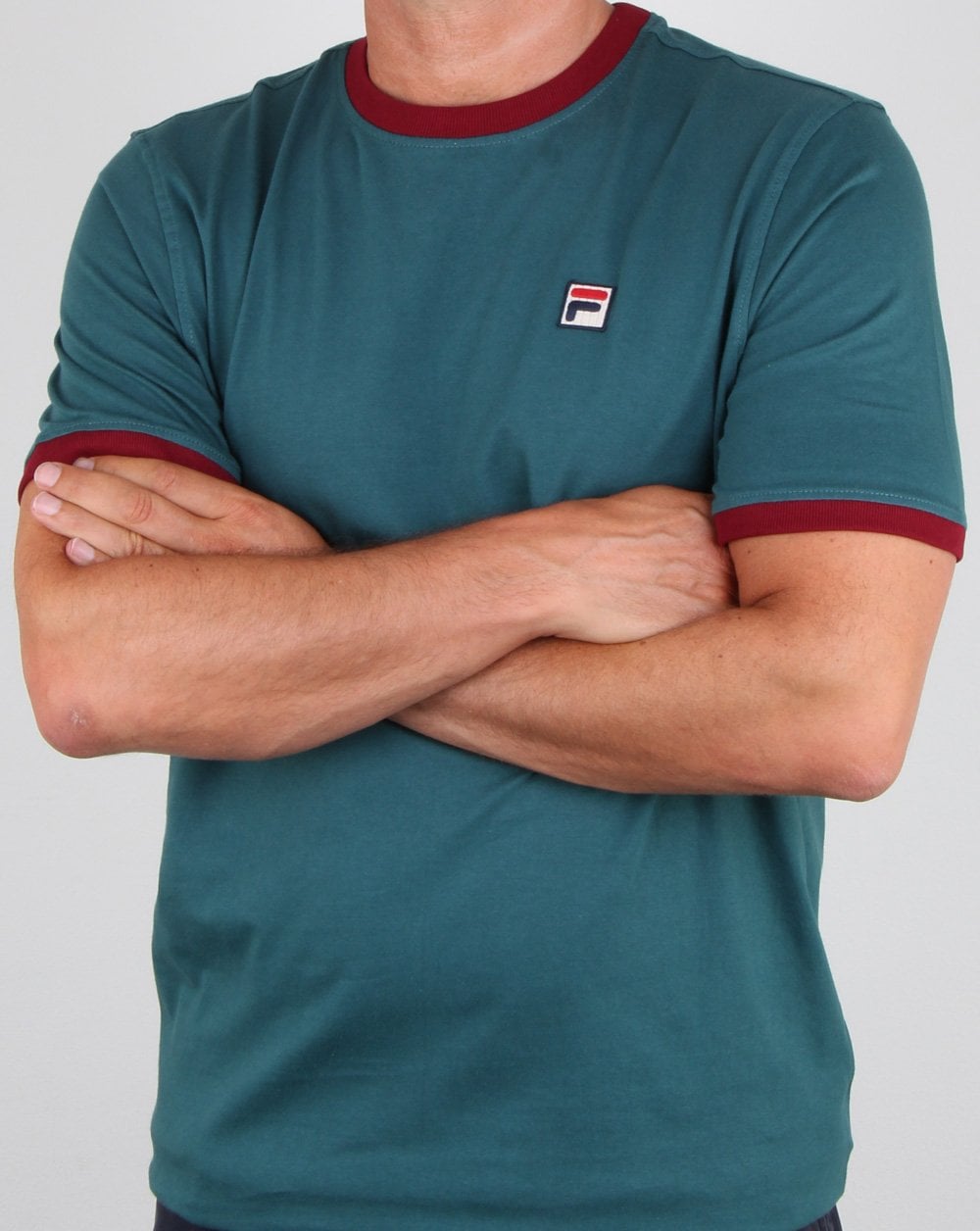 Fila Vintage Marconi T Shirt Atlantic Blue