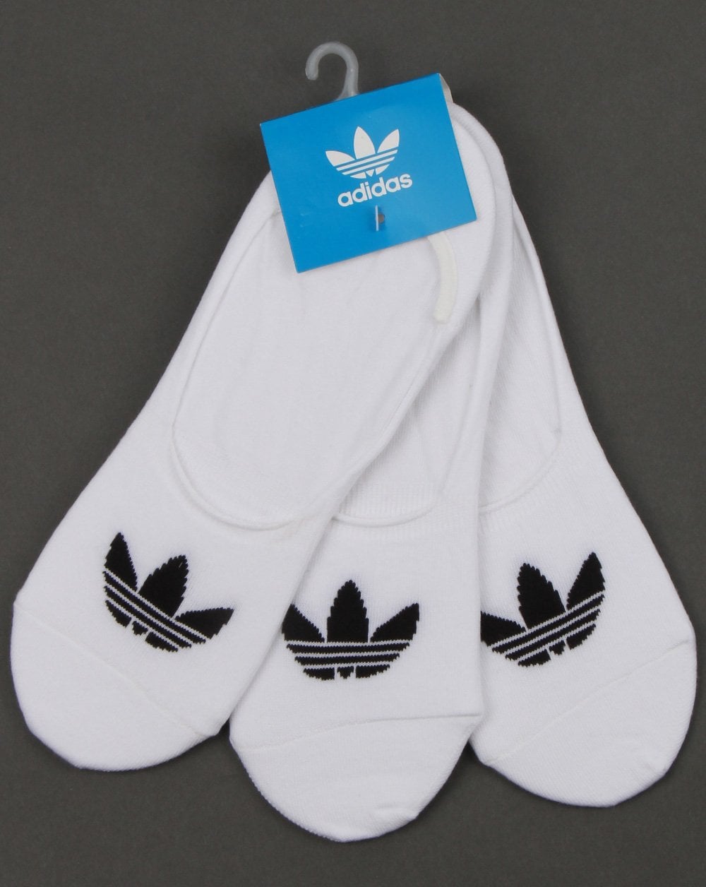 Adidas Originals No Show Socks 3 Pack White/black