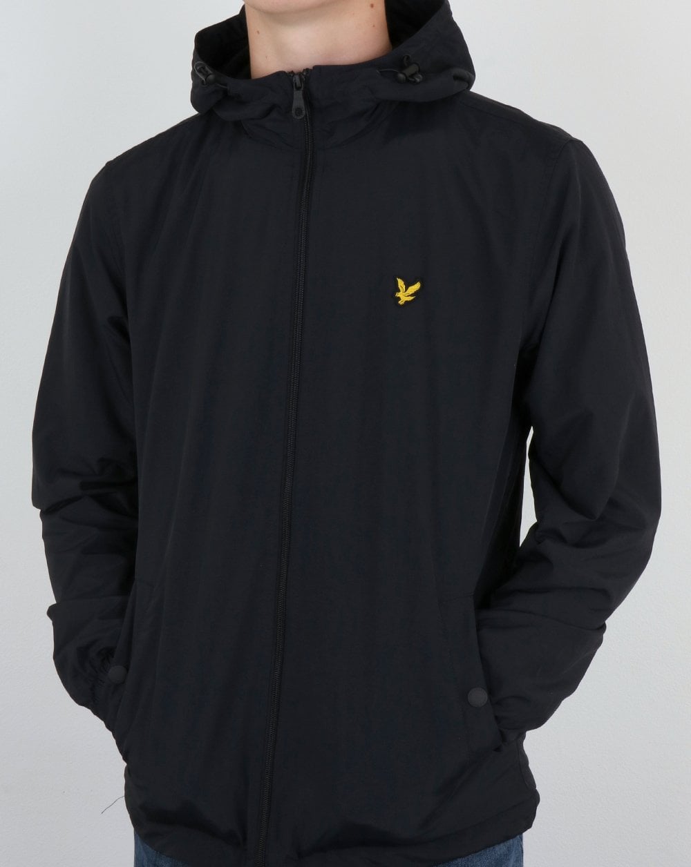 Lyle And Scott Microfleece Lined Zip Through Jacket Black