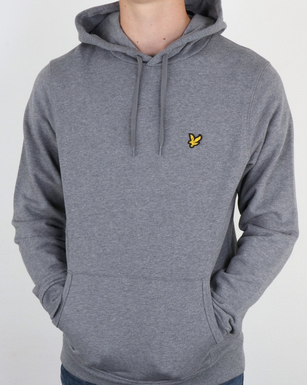 Lyle And Scott Hoody Mid Grey Marl