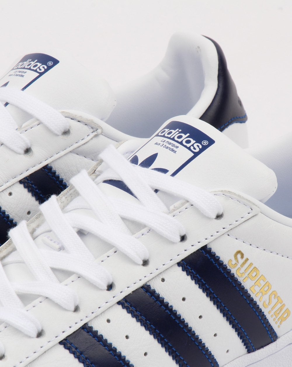 Adidas Superstar Trainers White/Collegiate Blue