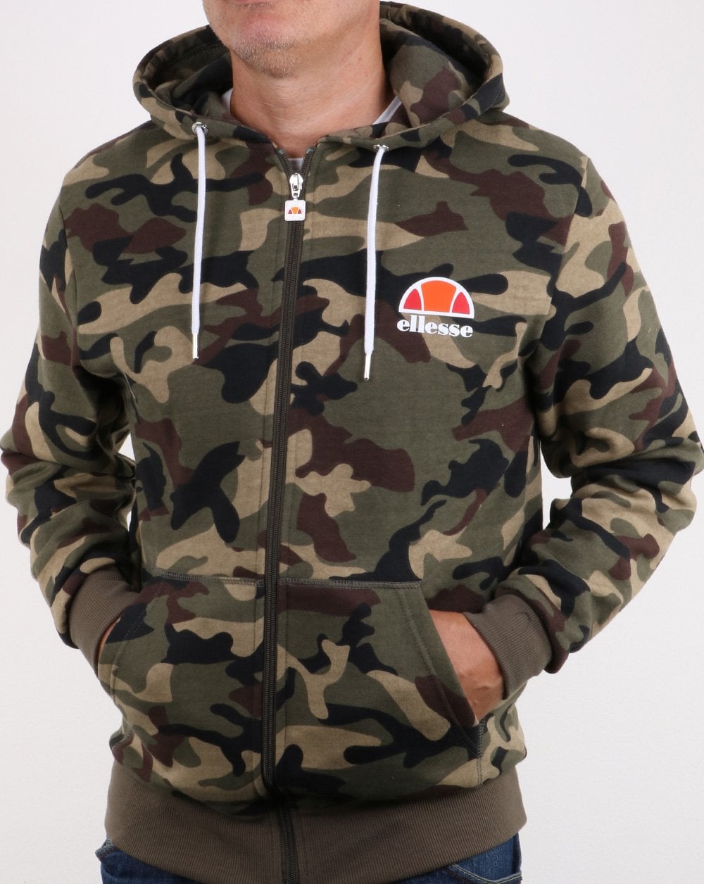 Ellesse Miletto Full Zip Hoody Camo