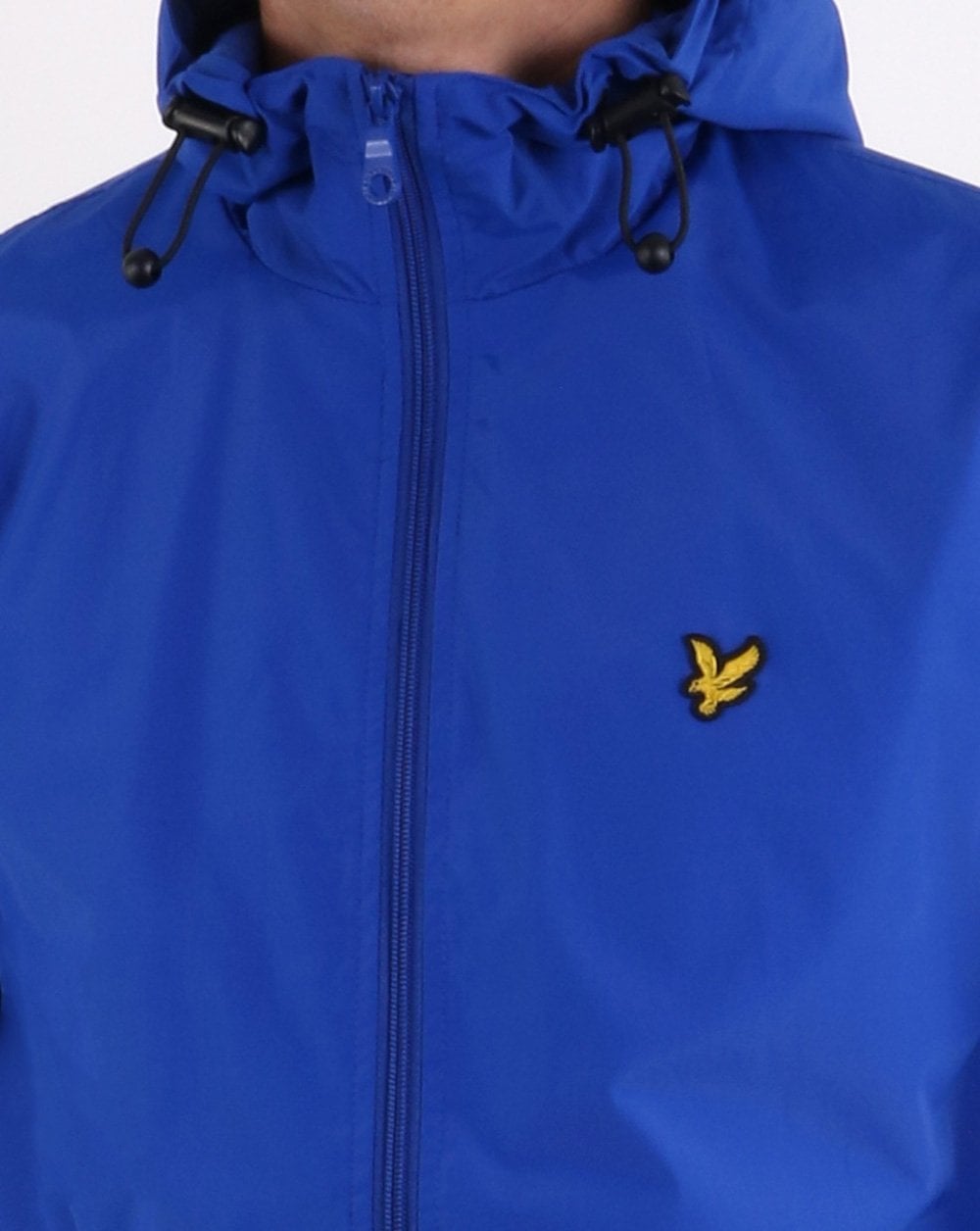 Lyle And Scott Zip Through Hooded Jacket Duke Blue