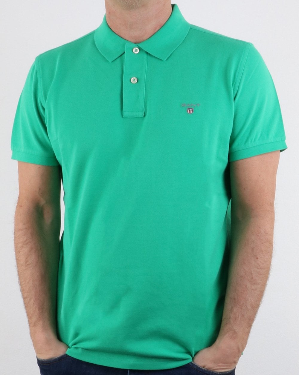 Gant Pique Rugger Polo Blarney Green