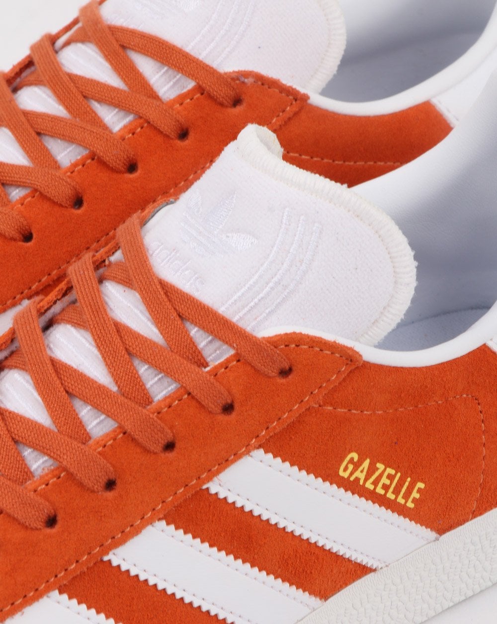 Adidas Gazelle Trainers Orange/white