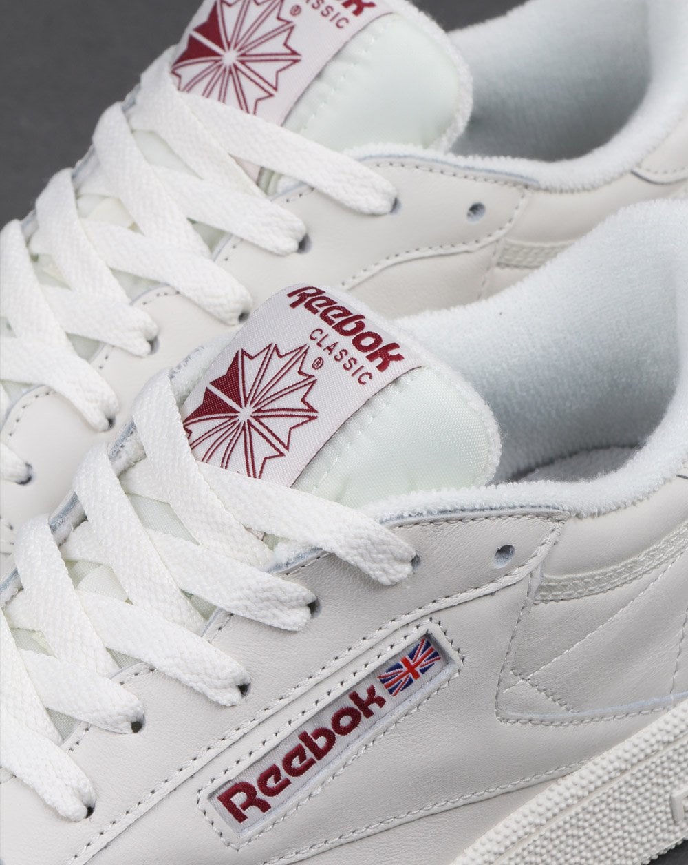 Reebok Club C 85 Trainers Chalk/meteor Red