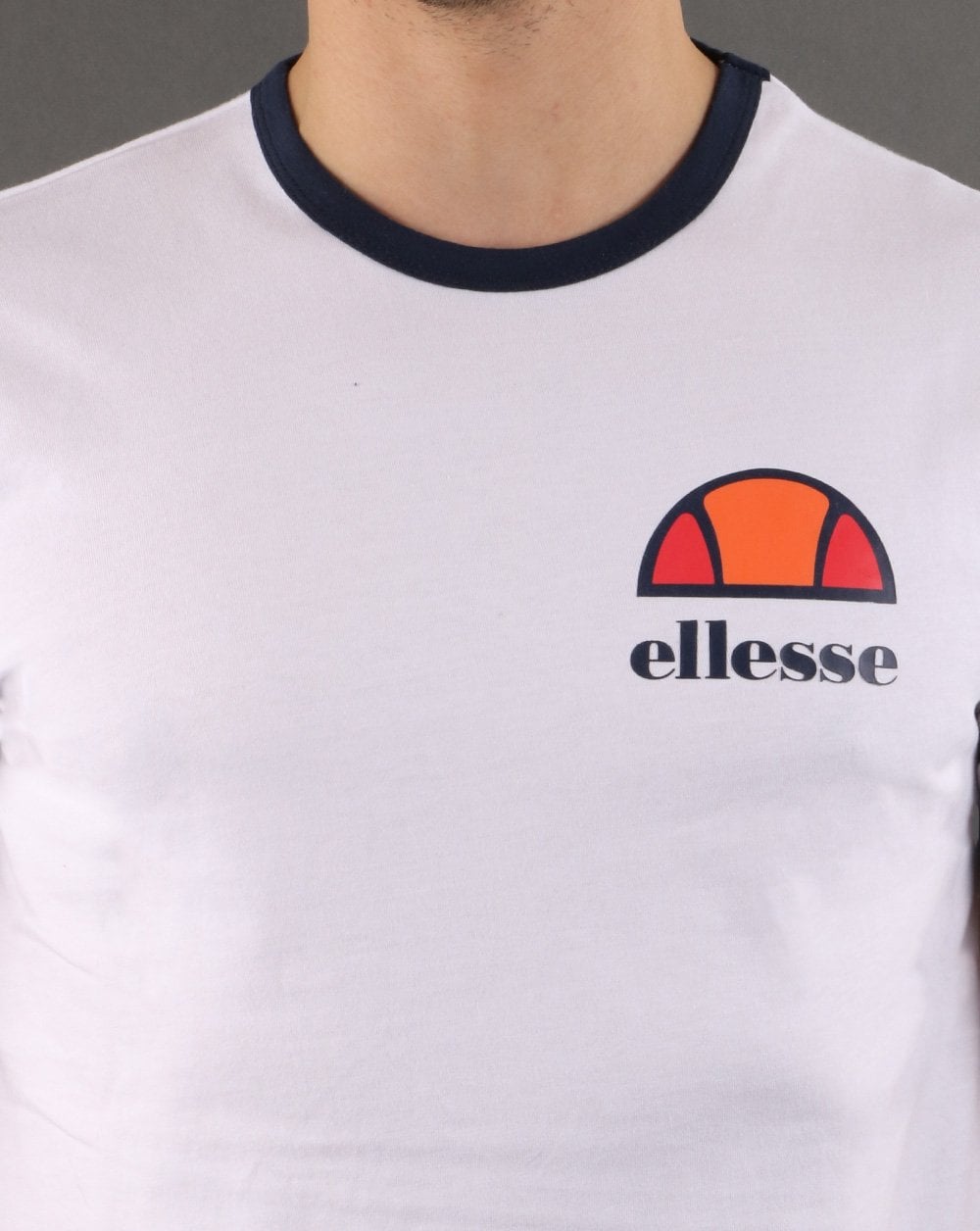 Ellesse Ringer T Shirt White