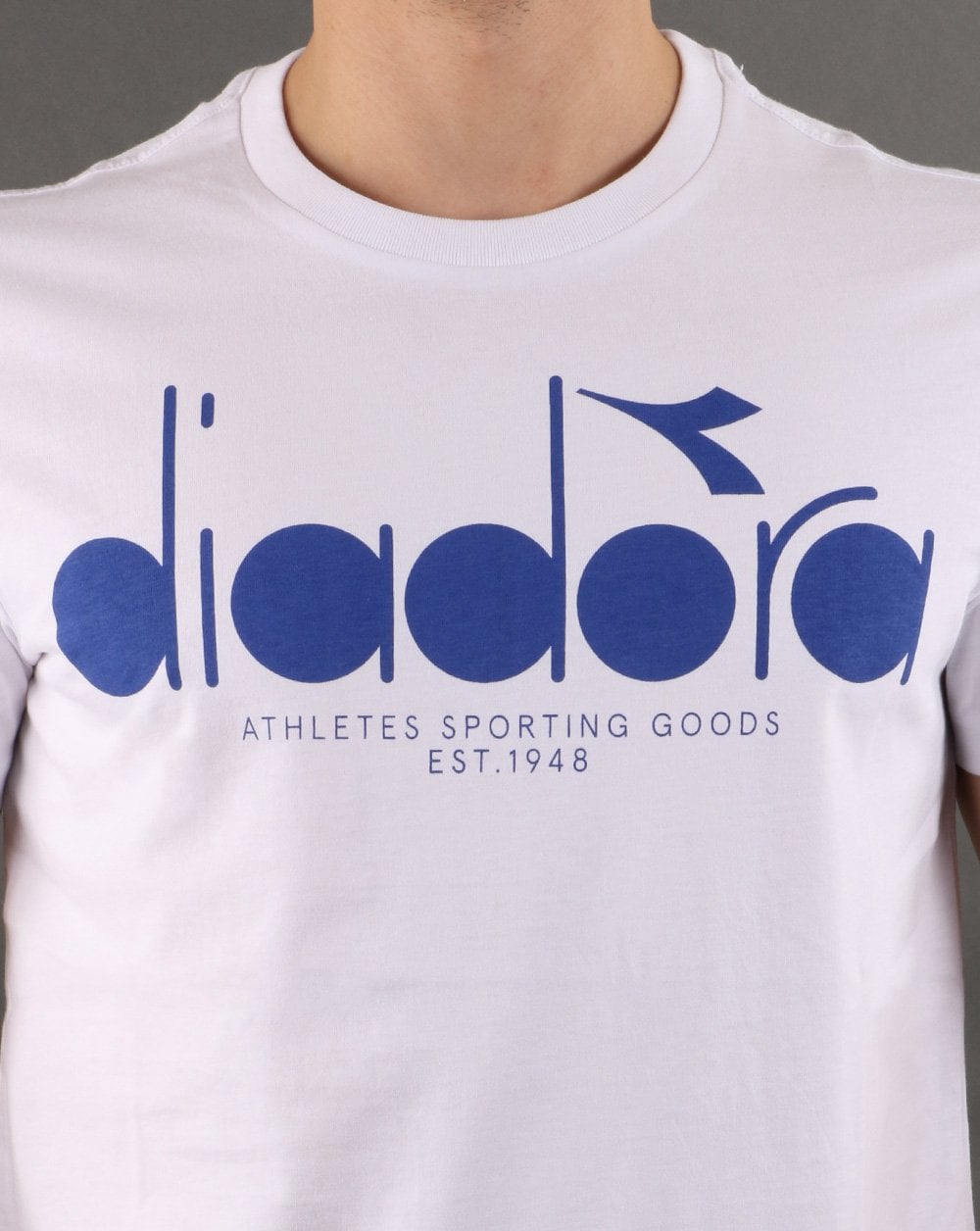 Diadora Logo T-shirt Optical White/Ultramarine