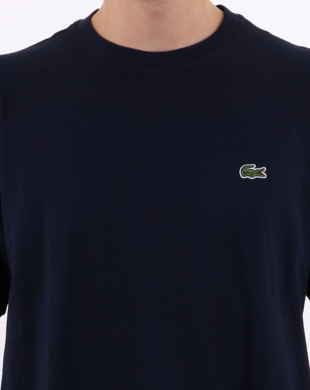Lacoste Piqué-T-Shirt Marineblau