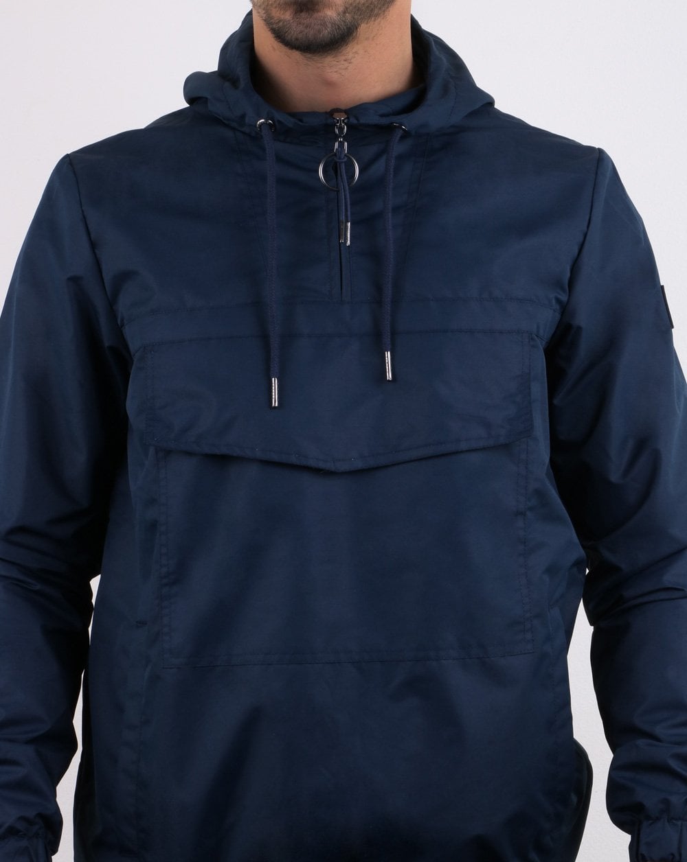 Ellesse Italia Qtr Zip Pouch Jacket Navy