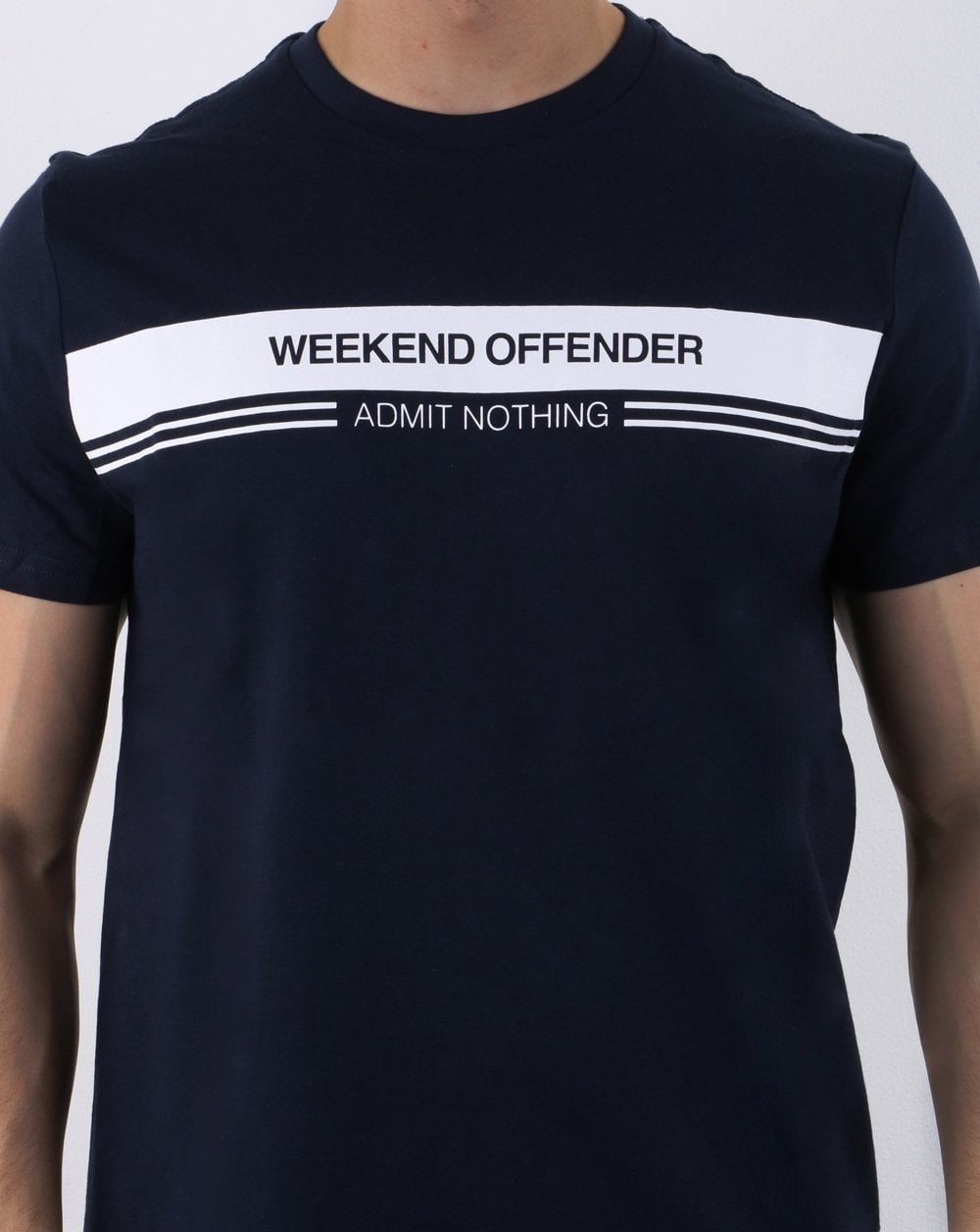 Weekend Offender Woan Bruststreifen Marineblau