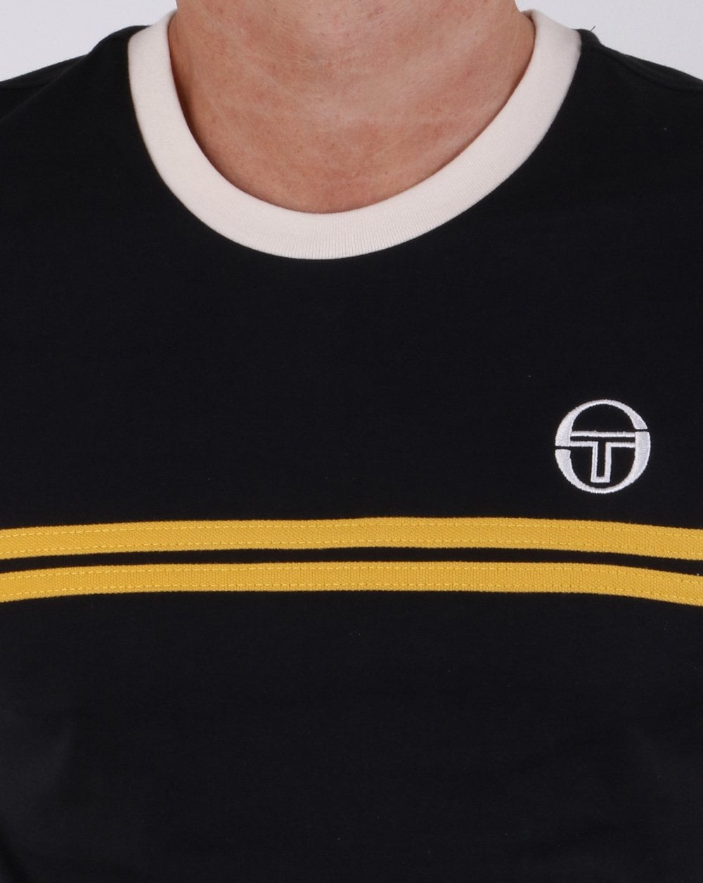Sergio Tacchini Supermac T-shirt Black/mustard