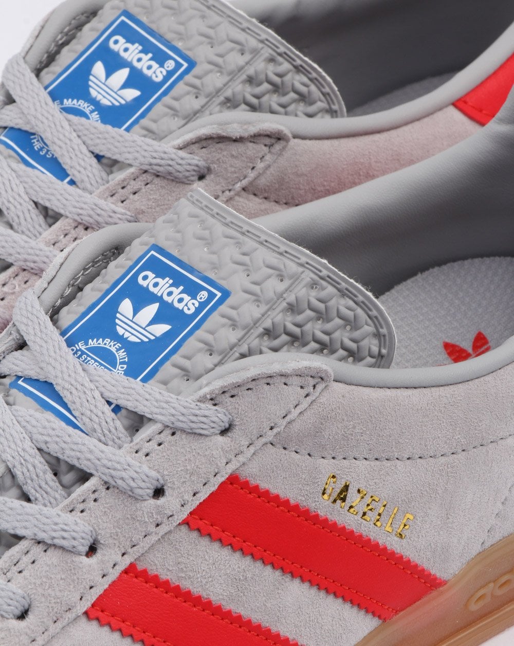 Adidas Gazelle Indoor Trainers Grey/red