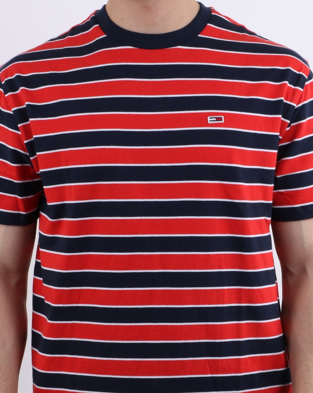 Tommy Hilfiger Bold Stripe Tee Flame Red/Navy