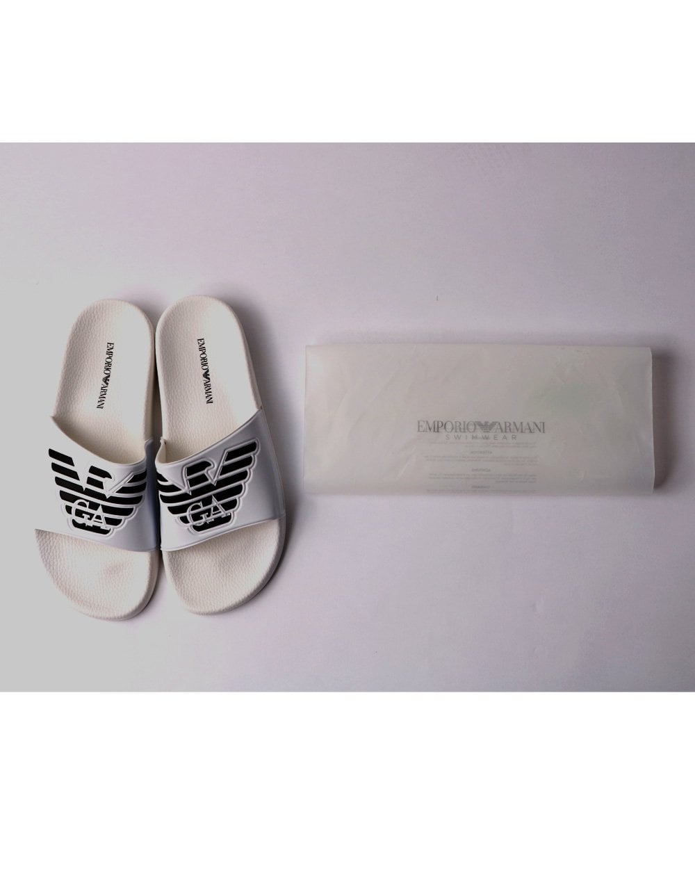 Emporio Armani Sliders White