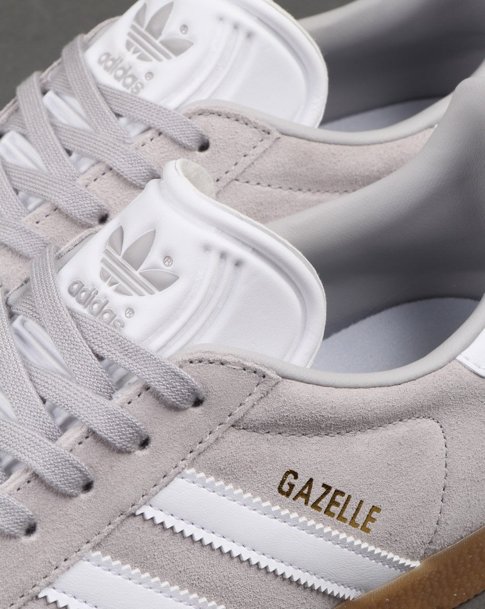 Adidas Gazelle Trainers Grey/White/Gum