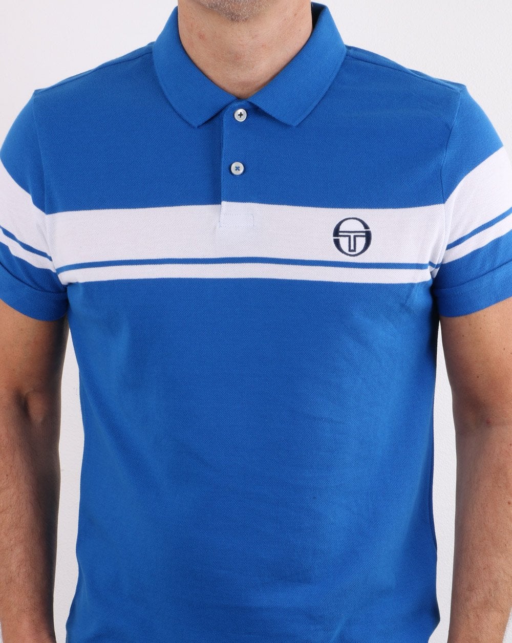 Sergio Tacchini Young Line Polo Shirt Royal Blue/white