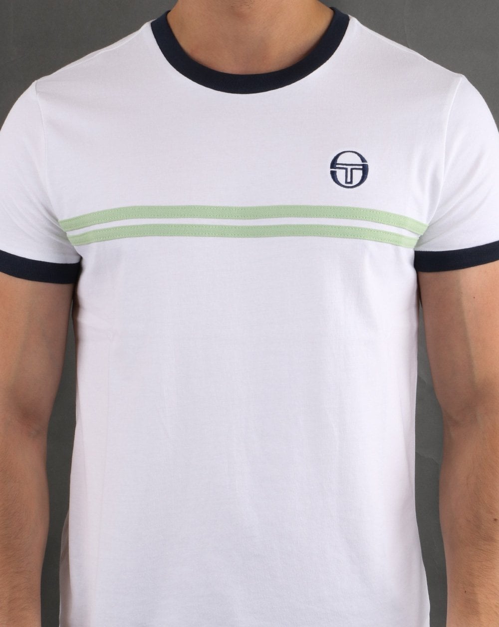 Sergio Tacchini Supermac T-shirt White/quiet Green