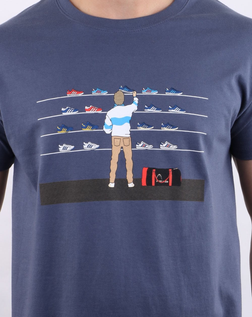 80er Casuals Tales Of Train Journeys T-Shirt Denim