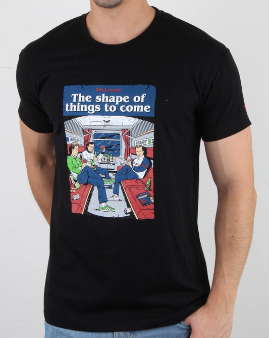 80s Casuals 80er Casuals Shape Of Things To Come T-Shirt Schwarz