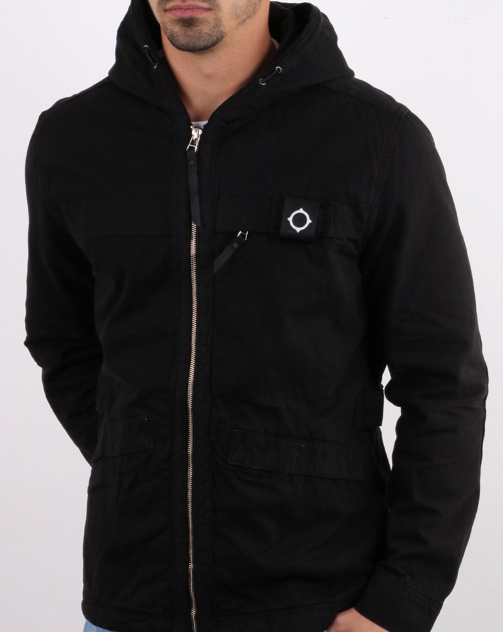 Ma.strum Gd Hooded Jacket Jet Black