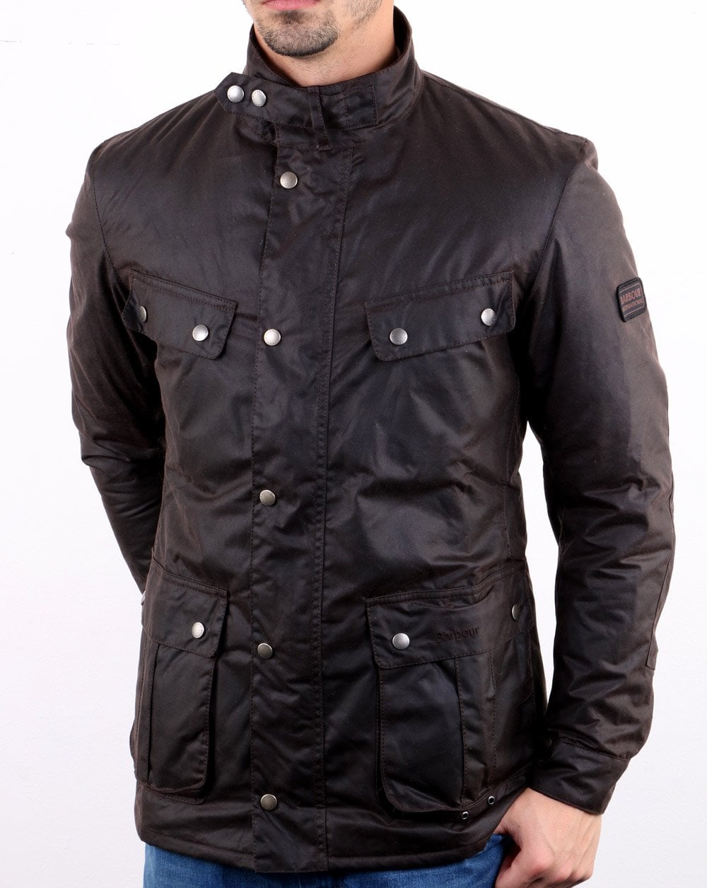 Barbour International Duke Wax Jacket Rust