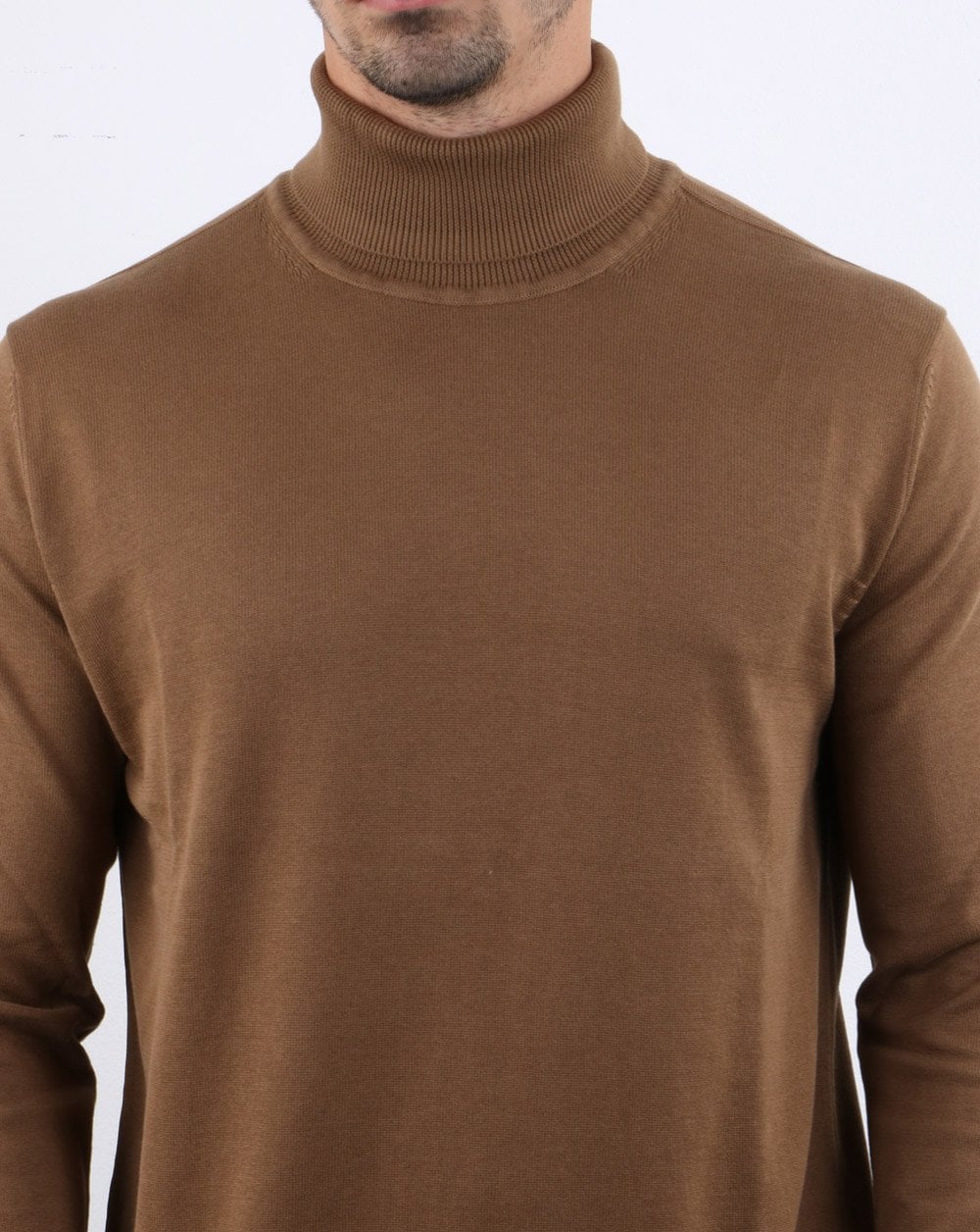 Ben Sherman Knitted roll neck Tan